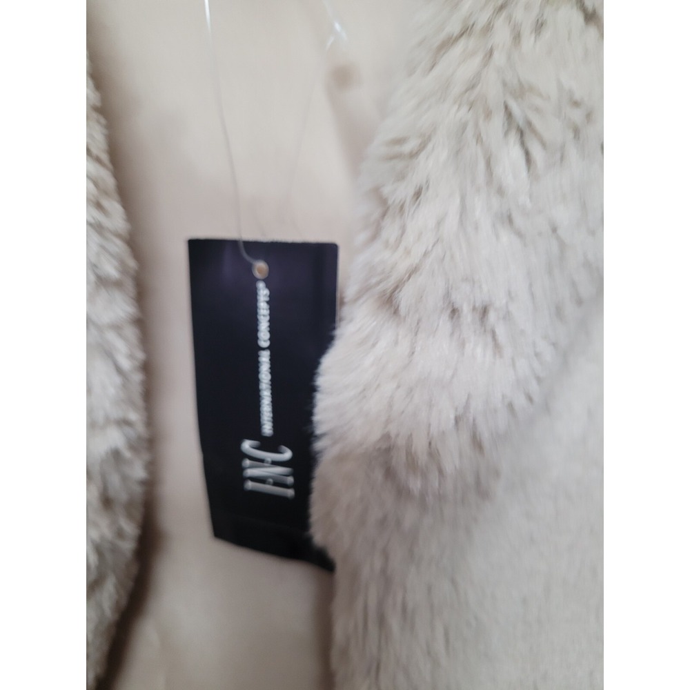 Inc International Concepts Women's Faux-fur Vest - Taupe -‎ Size L/XL - Picture 6 of 9